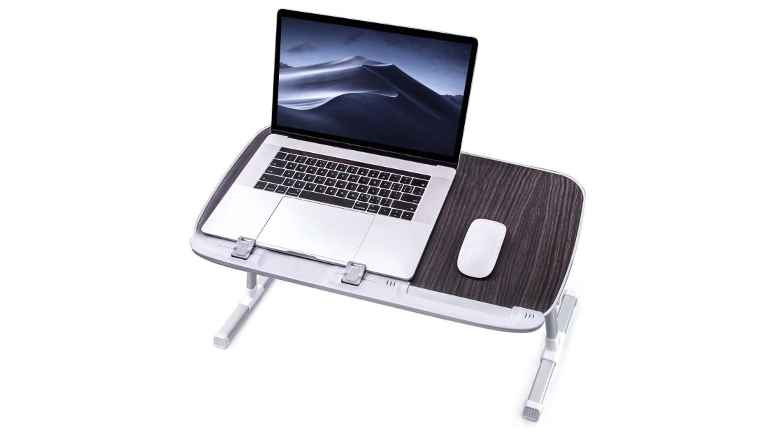 Laptop Lap Desk, Computer Lap Desks with Cushion Fits up to 17 inch Laptop,  Designed Adjustable Triple Lap Pad, Storage Function & Wrist Rest, Home