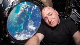 IN SPACE - JULY 12:  In this handout photo provided by NASA, Expedition 44 flight engineer and NASA astronaut Scott Kelly is seen inside the Cupola, a special module which provides a 360-degree viewing of the Earth and the International Space Station July 12, 2015 in space. Kelly is one of two crew members spending an entire year in space. (Photo by NASA via Getty Images)