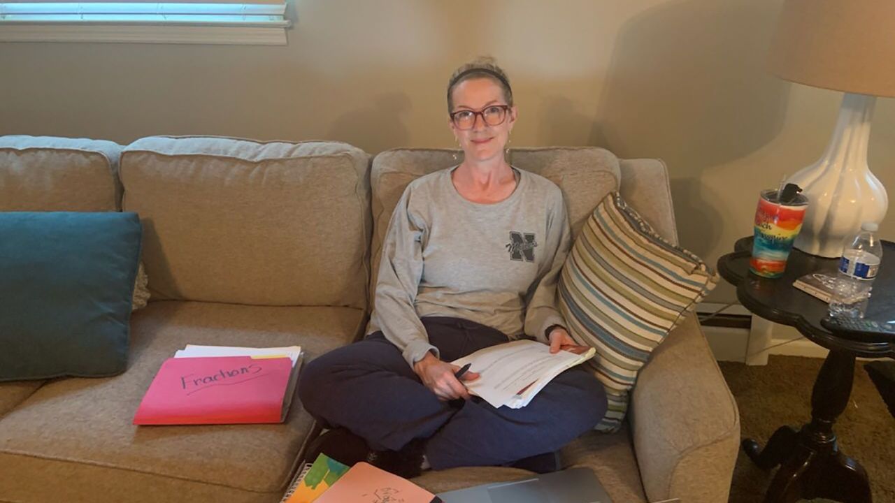 Staci Scott-Stewart in her home set-up