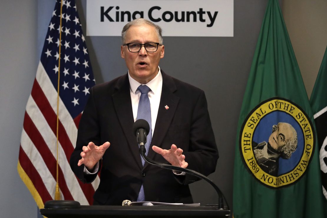 Washington Gov. Jay Inslee says it's much too early to know that the state is winning against coronavirus.