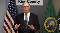 In this March 16, 2020, photo Washington Gov. Jay Inslee speaks about the coronavirus outbreak in Seattle. Inslee ordered all bars, restaurants, entertainment and recreation facilities to temporarily close to fight the spread of Covid-19 in the state with by far the most deaths in the U.S. from the disease. 
