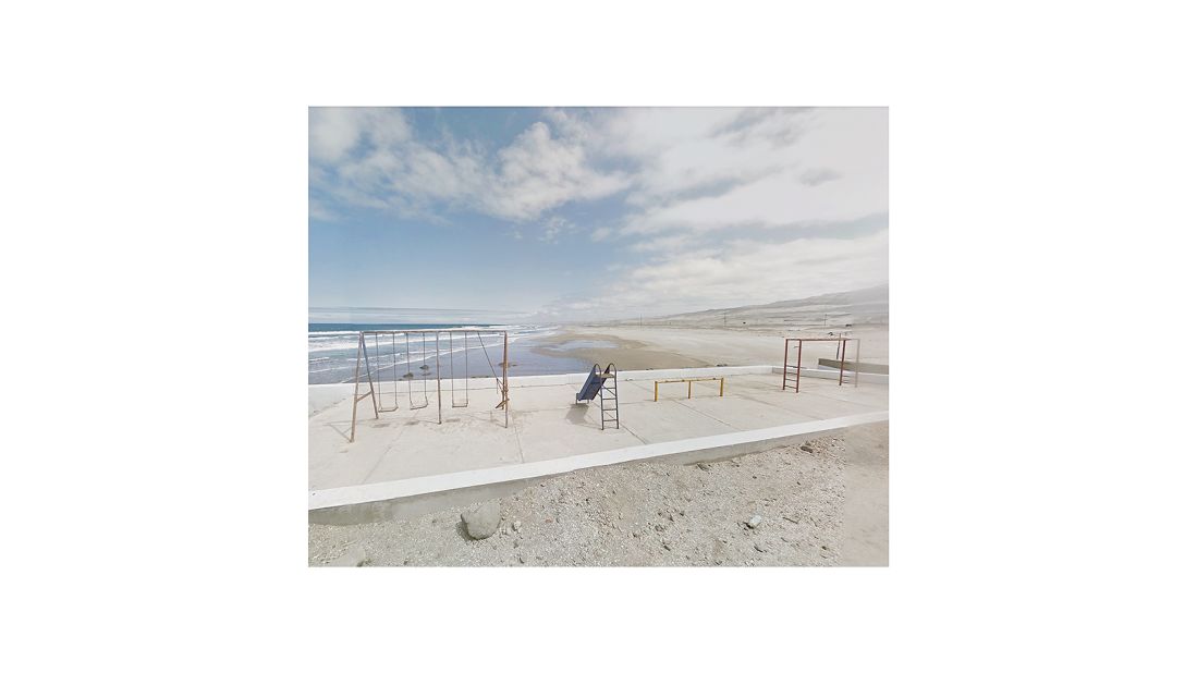 <strong>Desolate Playground in Tanaka, Arequipa, Peru</strong>: "I was really drawn to the to the desert and I think it might be because it both terrifies me and fascinates at the same time," says Kelly. 