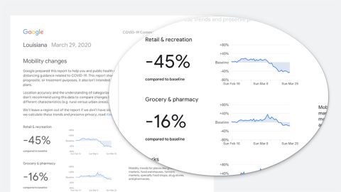 The reports will be available for the duration of the pandemic, Google said.