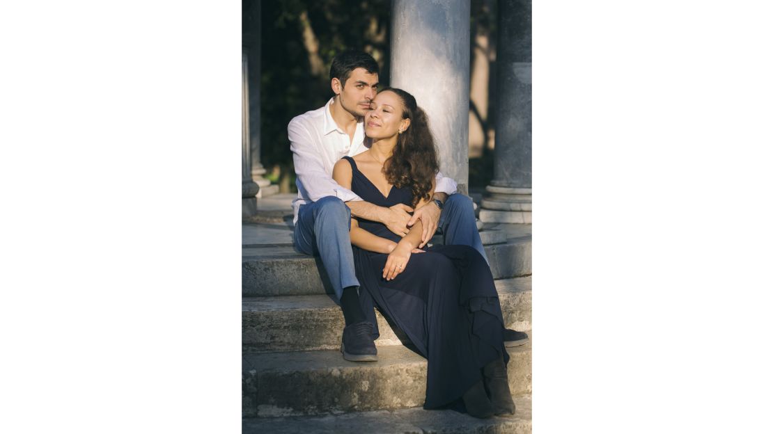 Valentina Di Donato met her fiance in Rome. 