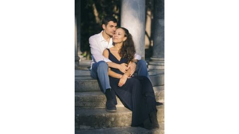 Valentina Di Donato met her fiance in Rome.