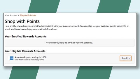 You need to enroll your eligible Amex card in Amazon's "Shop with Points" program.