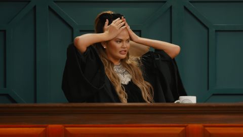 Chrissy Teigen in a scene from "Chrissy's Court."