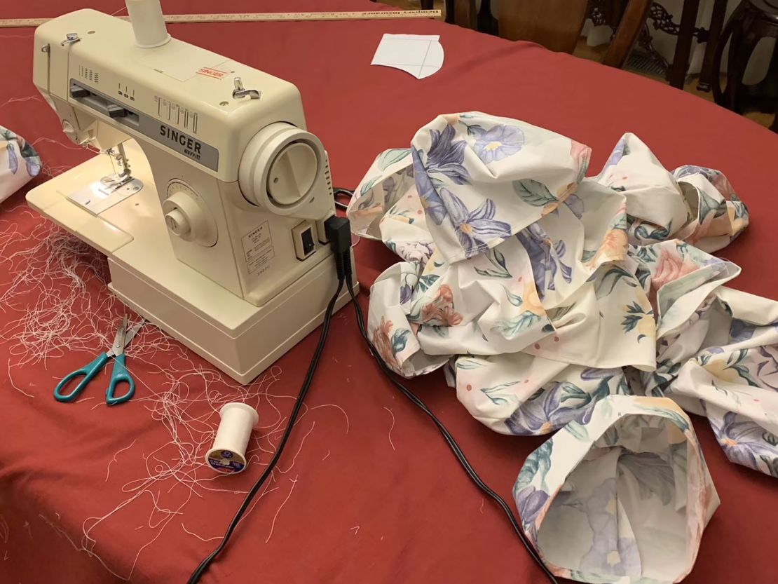 Chinese Americans in Boston are using bed sheets and sewing machines to make homemade face masks.