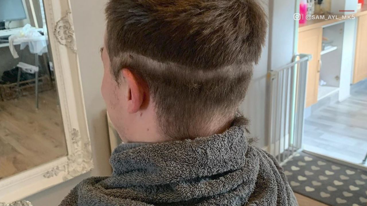 haircut tutorial posted on instagram for covid-19 at home cuts