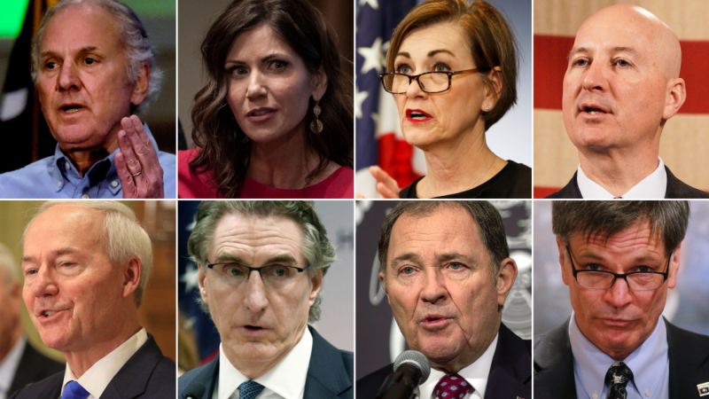 Why These 8 Republican Governors Are Holding Out On Statewide Stay At Home Orders Cnn Politics 