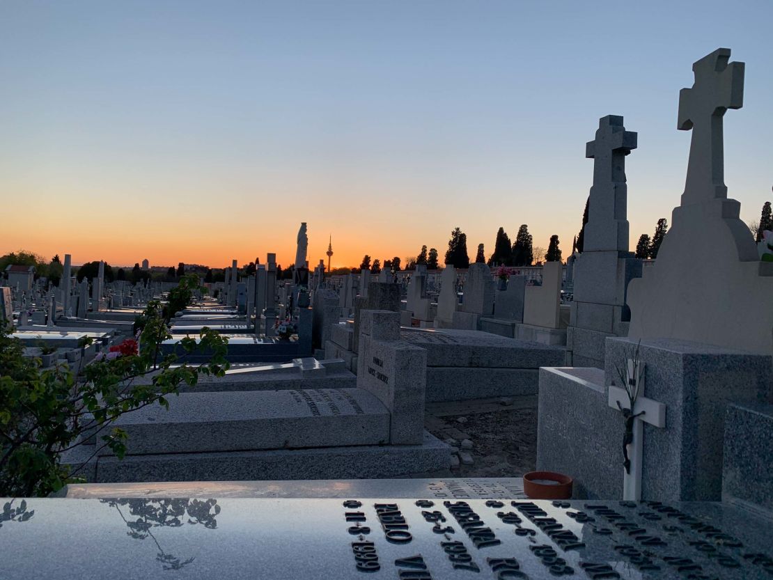 Cemeteries in Spain say they're burying two or three times as many people as usual.