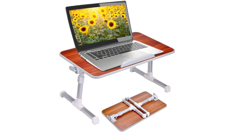 Adjustable Portable Folding Table Home Bed Desk Stand For Computer Laptop PC US 