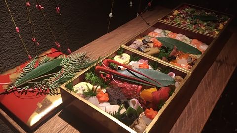 The $250-a-head, five course kaiseki meal is a luxurious counterpoint to the affordable $18 sushi boxes o.d.o. first released (and still offers) when the restaurant closed. 