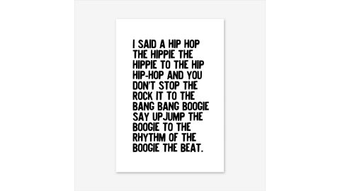 "Rappers Delight" Art Print by Honeymoon Hotel 