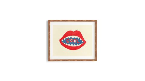 Deny Designs "Cool Mouth" Framed Wall Art