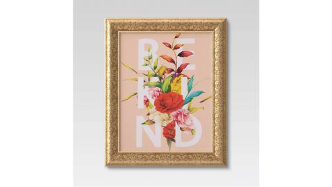 Opalhouse "Be Kind" Flowers Framed Canvas