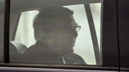 Cardinal George Pell is seen leaving Barwon Prison near Anakie, Australia, after being released on April 7.