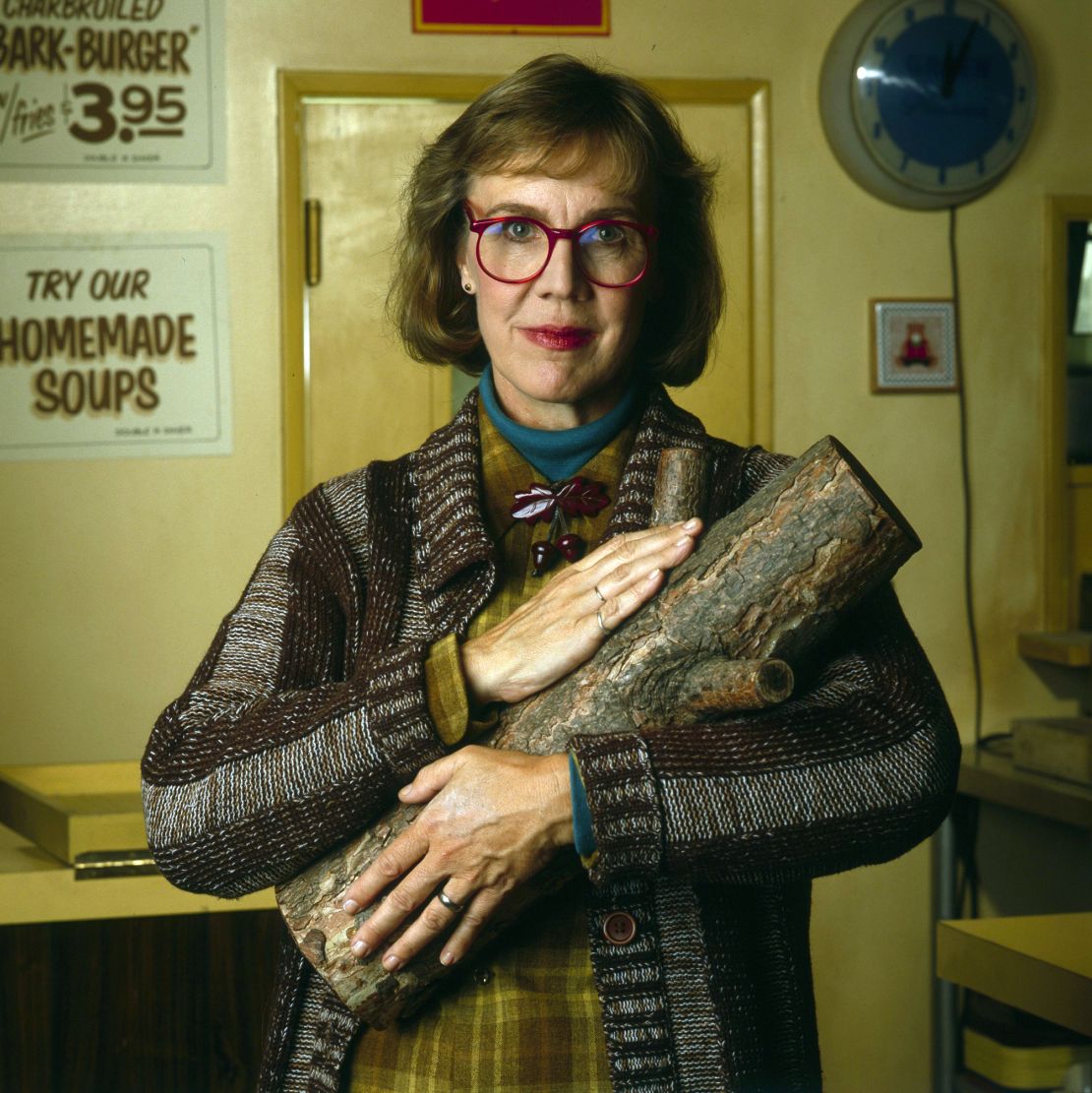 Catherine E Coulson as the "Log Lady" 