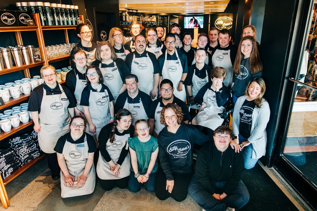 Amy Wright's coffee shops across four states employ 120 people, all with intellectual or developmental disabilities.