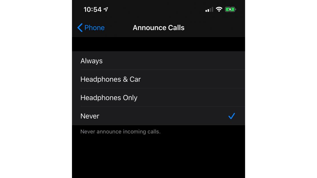 underscored airpods announce calls