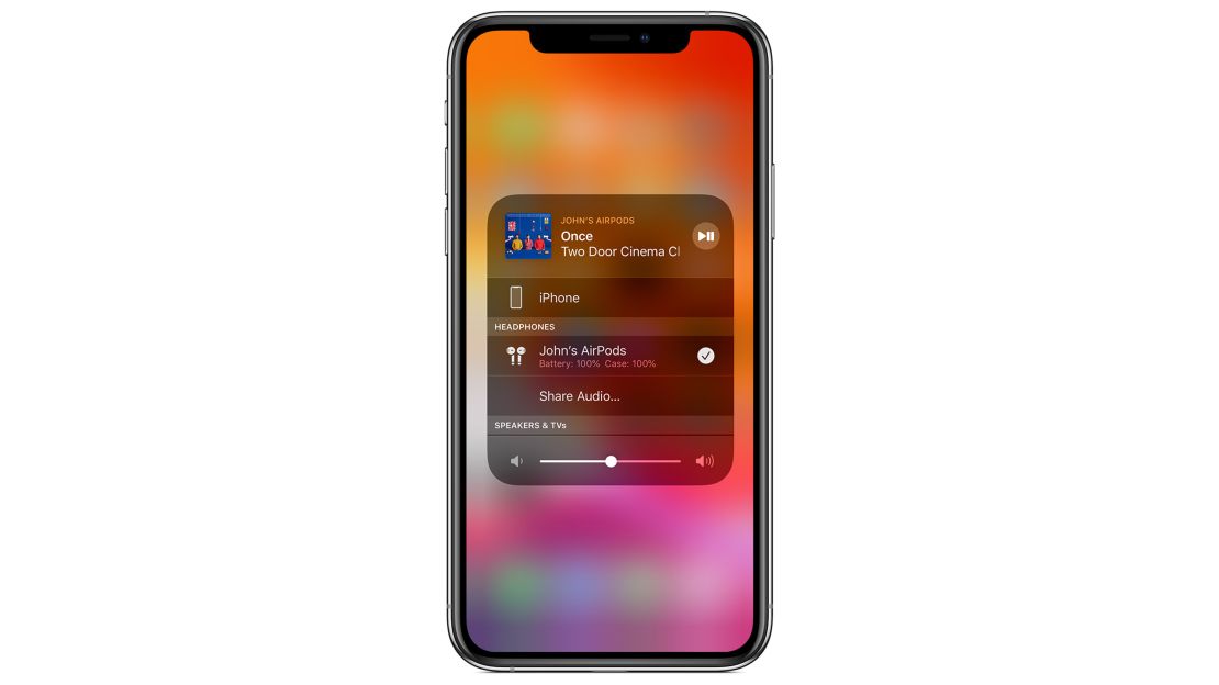 underscored airpods share audio iphone