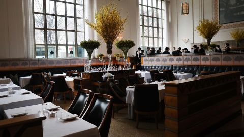 Eleven Madison Park at 11 Madison Avenue in the Flatiron District in New York City.