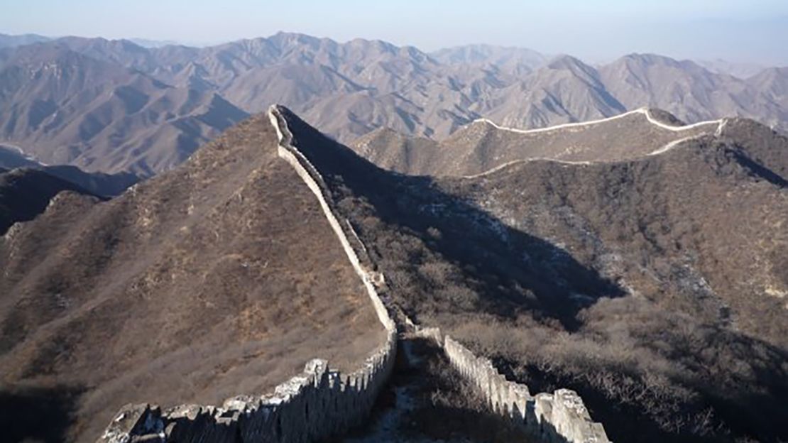 Visiting the Great Wall in China was on the author's list of must-see things.