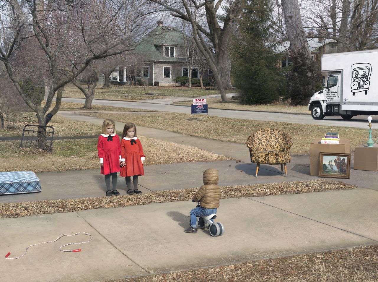 "New Neighbors" (2020) by Julie Blackmon