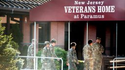 An outbreak of coronavirus disease at the New Jersey Veterans Home in Paramus has killed at least 10 residents and likely contributed to the deaths of some 27 more over the past two weeks. Outside the New Jersey Veterans Home on Wednesday, April 8, 2020.

Paramus Veterans Home
