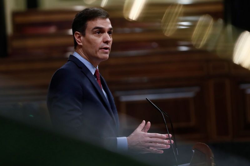 Spanish Prime Minister Fails To Prove Johns Hopkins International   200409100750 01 Pedro Sanchez 0409 