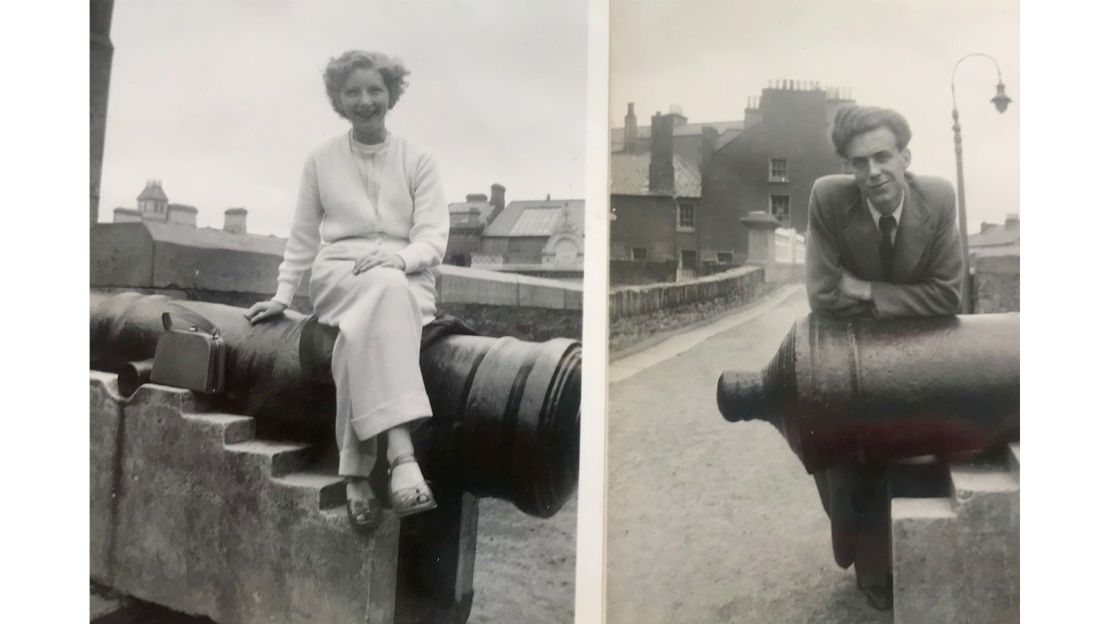 On the walls of Derry/Londonderry in 1957.