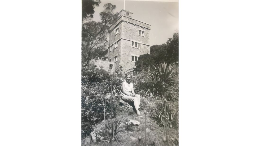<strong>Tresco Gardens: </strong>Johnston is pictured here at Tresco Abbey Gardens, the 19th century sub-tropical gardens built around a ruined Abbey.