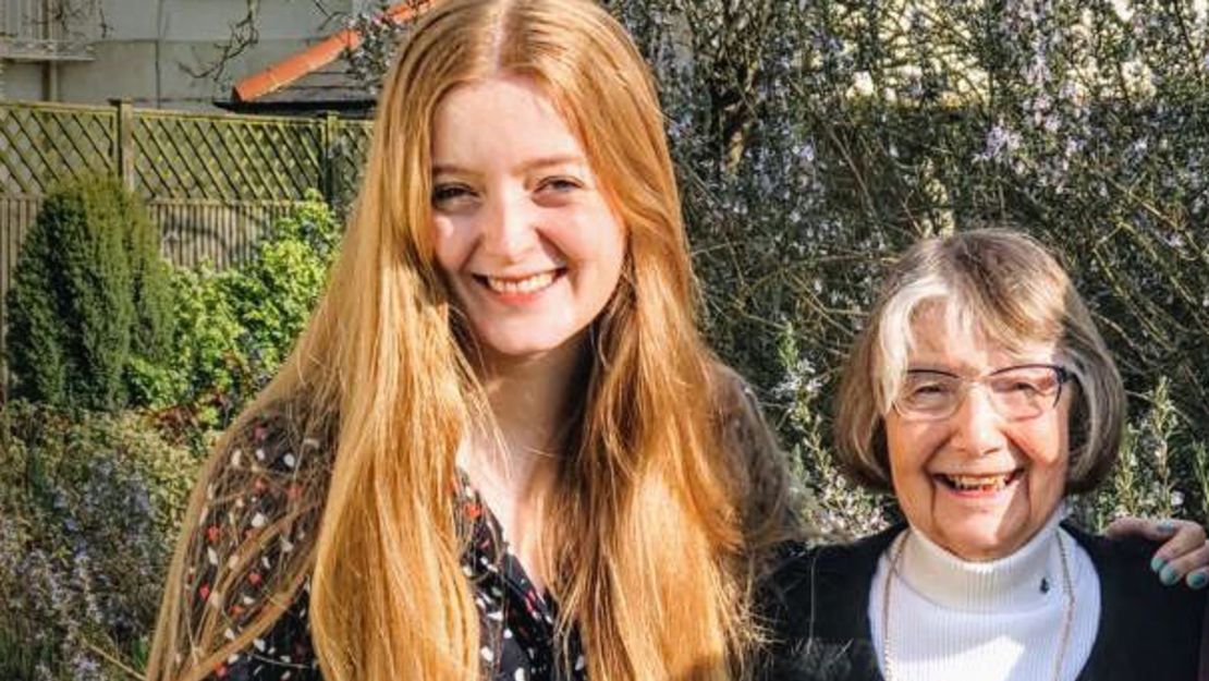 Writer Francesca Street and her grandmother, Mavis Johnston, today.