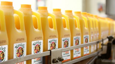 Natalie's Orchid Island Juice reported a spike in demand for orange juice in retail. 