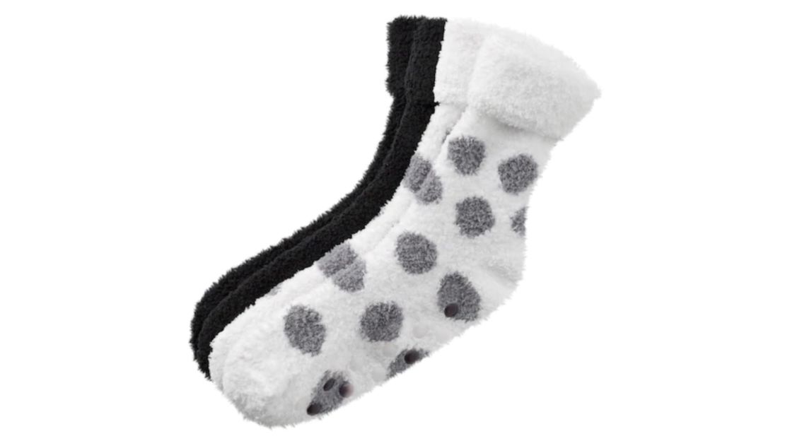 Earth Therapeutics 2-Pack Dotted Shea Butter Thera-Soft Socks