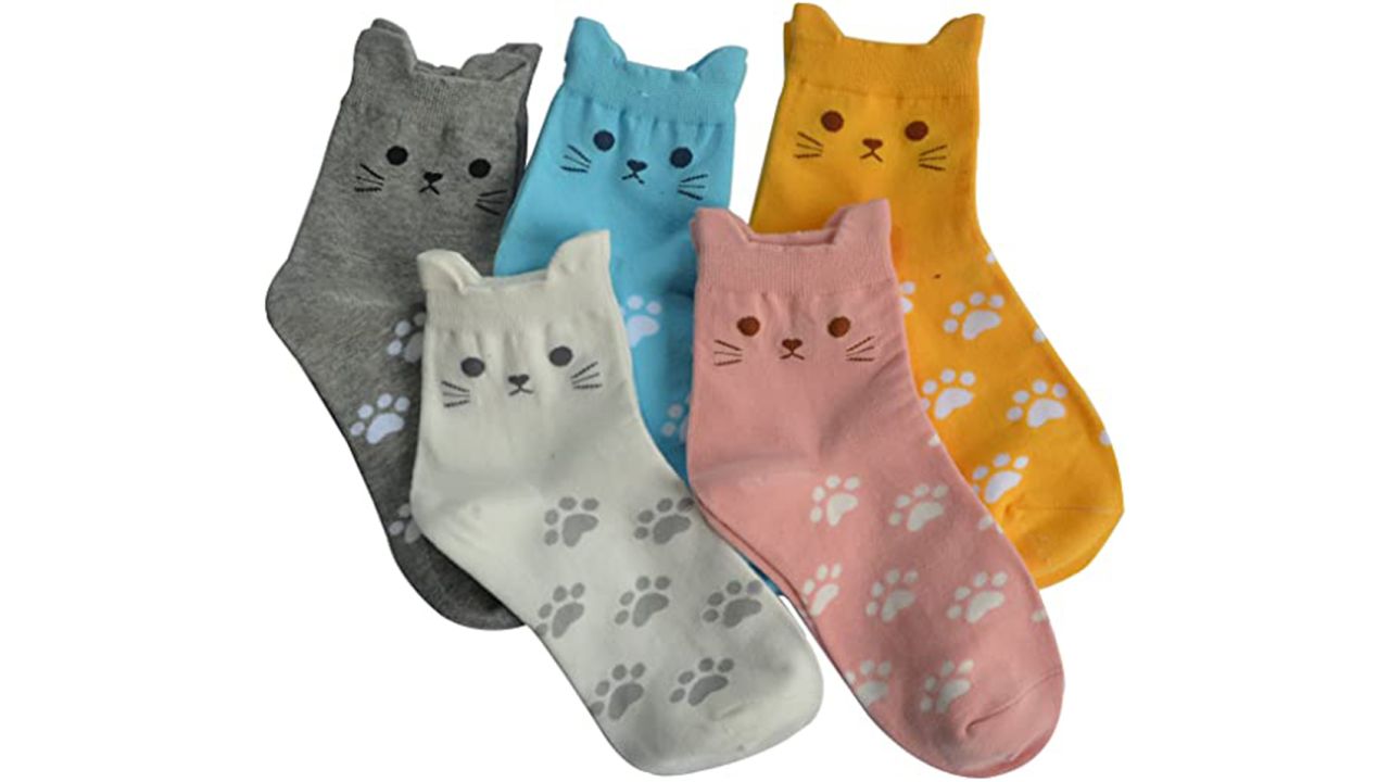 Jeasona Women's Cute Animals Novelty Socks, 5 Pairs 