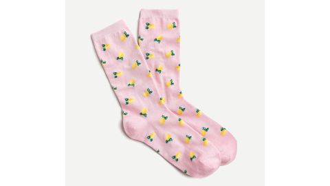 Trouser Socks in Little Lemons Print