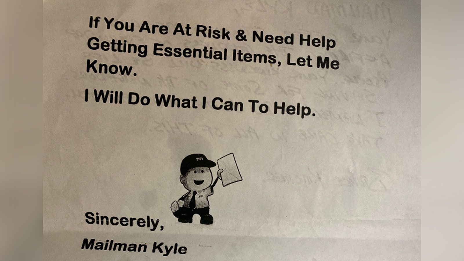 Kyle West made notes to bring to his customers to facilitate supply requests. 
