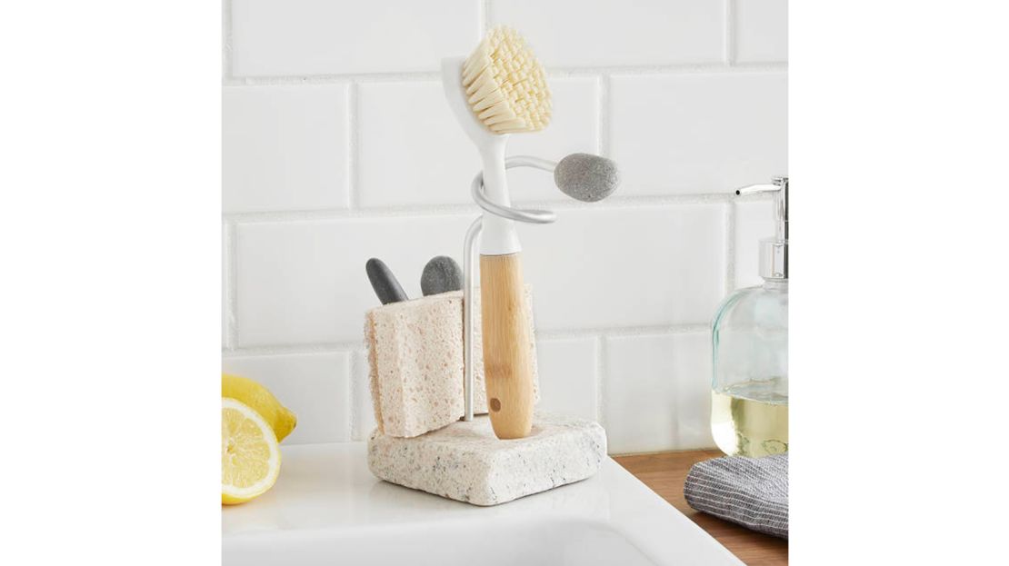 Sea Stone Splash Sponge & Brush Holder