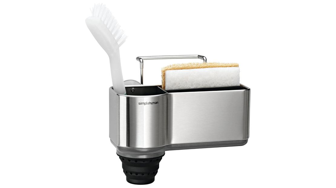 Simplehuman Sink Caddy with Suction Cup, Brushed Stainless Steel