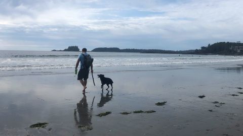 This family trip was all about the dog and her love of water.