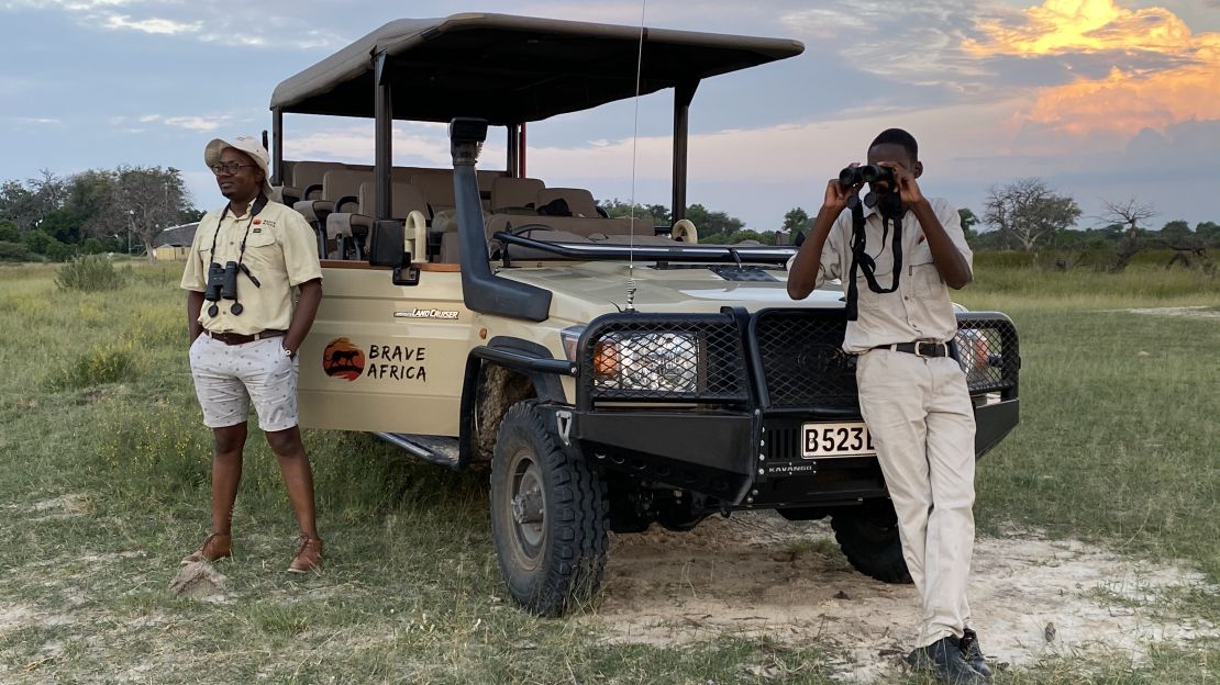 Jeeps are the way to get around in Botswana for game drives.