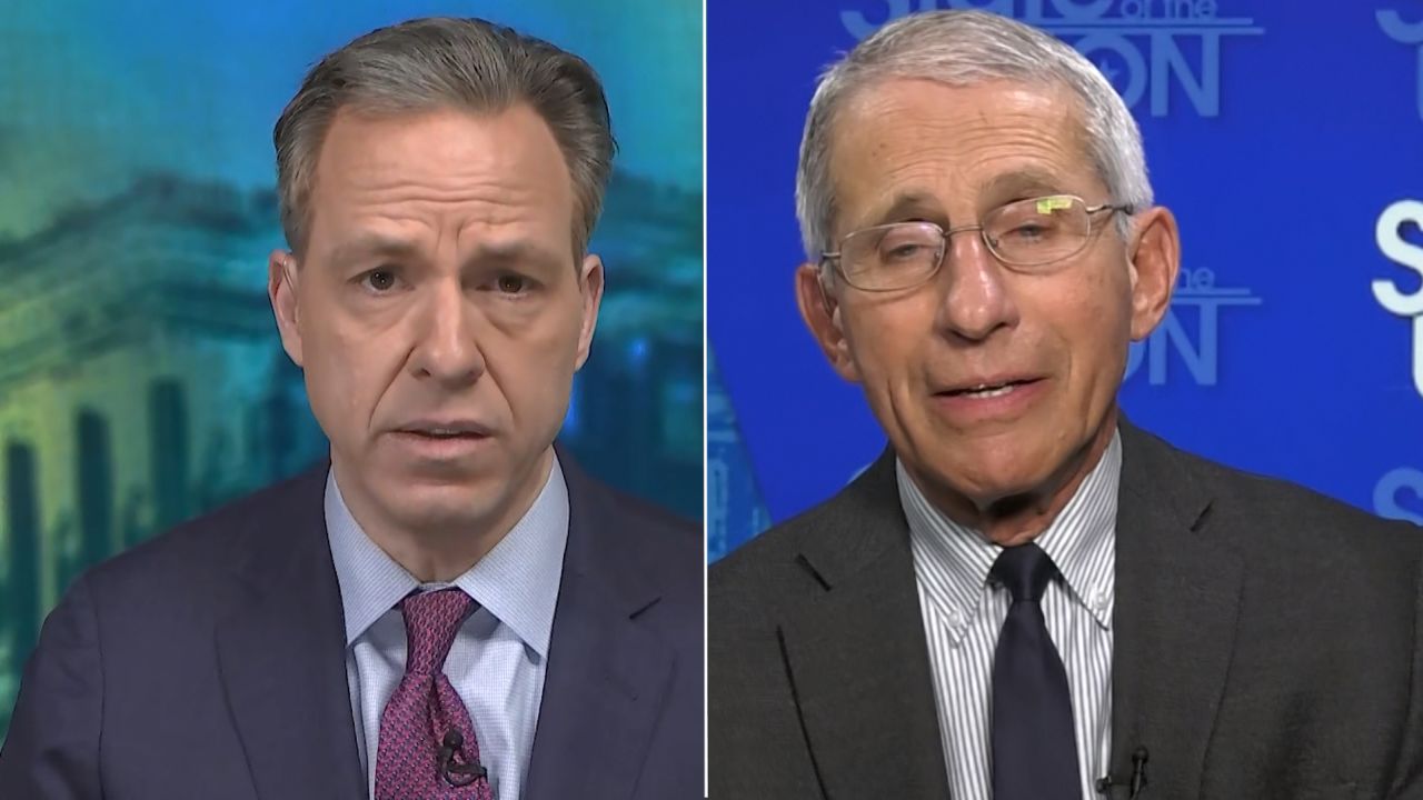 Jake Tapper Anthony Fauci split