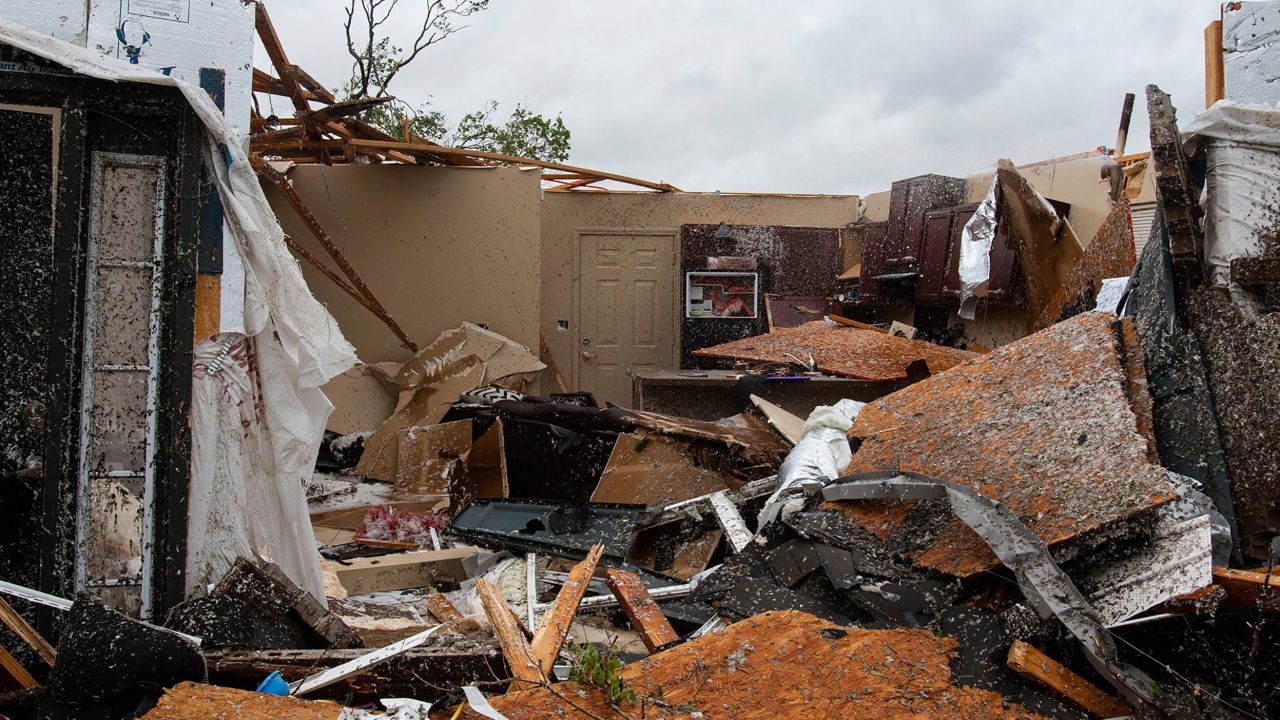 Some residents in Louisiana are suddenly without homes after tornadoes on Easter Sunday.