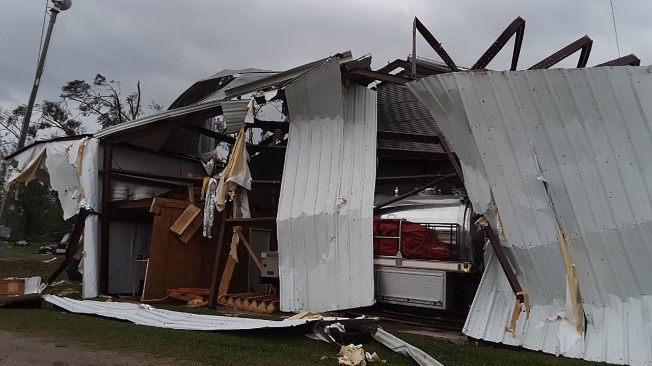 Parts of Mississippi were devastated by storms that tore through the South.