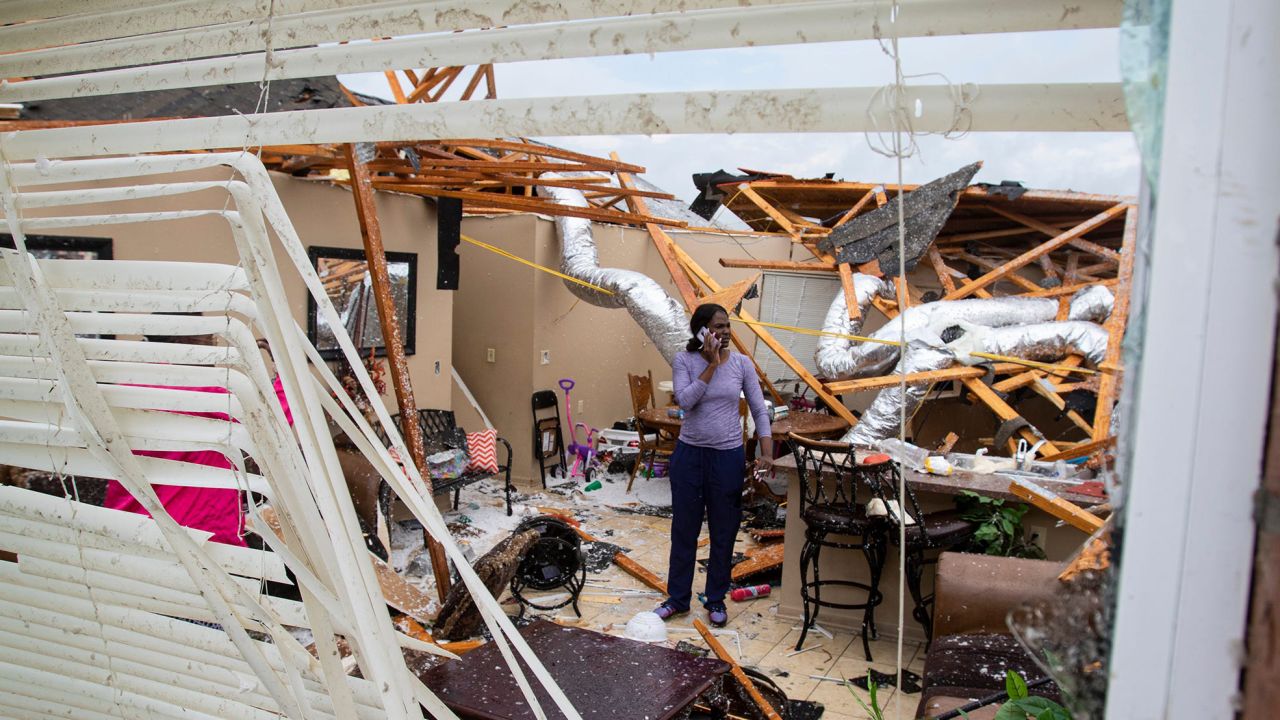 Deadly storms shredded homes in Monroe, Louisiana.