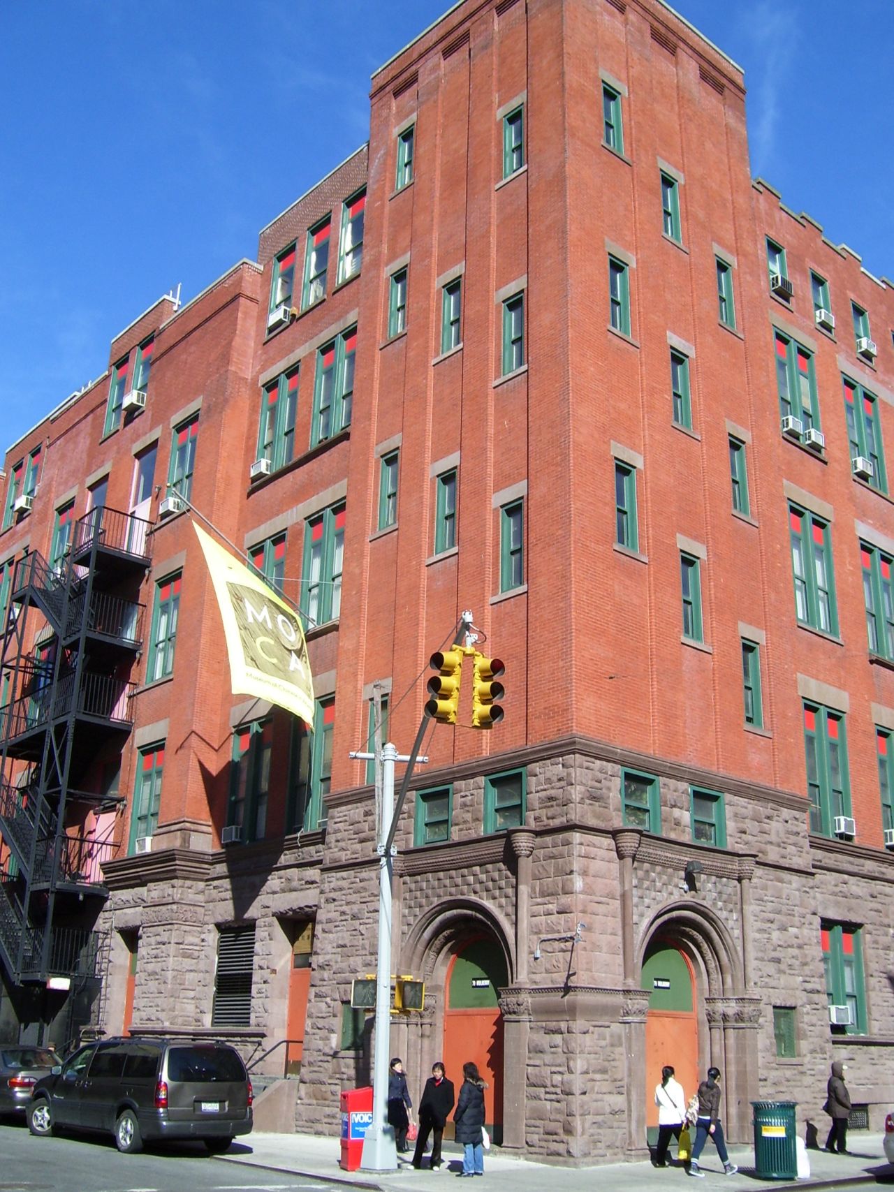 The vast majority of MOCA's 85,000-item archive was kept on the second floor of this building in Manhattan's Chinatown. 