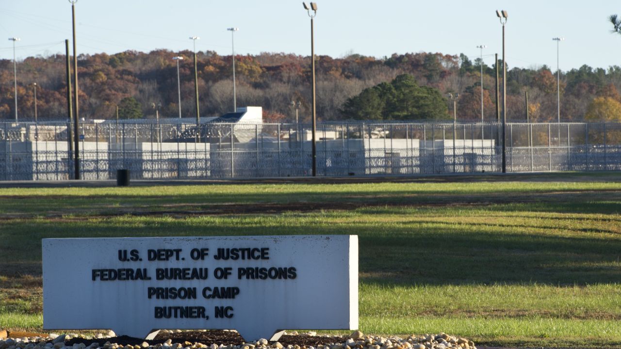 A North Carolina prison has 60 inmates and 23 staff members with