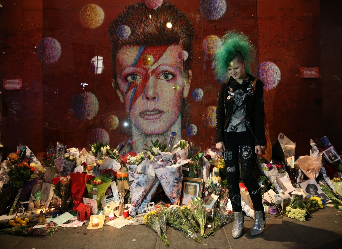 The Jimmy C Bowie memorial mural in Brixton, south London (2017)