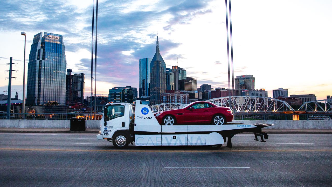 Carvana enables people to order a used car online and get it delivered to their home. 